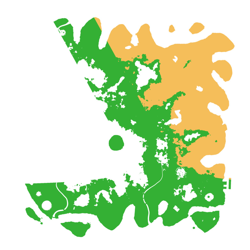 Biome Rust Map: Procedural Map, Size: 4500, Seed: 370177254