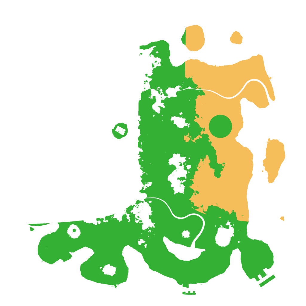 Biome Rust Map: Procedural Map, Size: 3500, Seed: 533549075