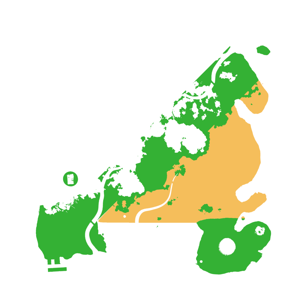 Biome Rust Map: Procedural Map, Size: 3200, Seed: 1355437392