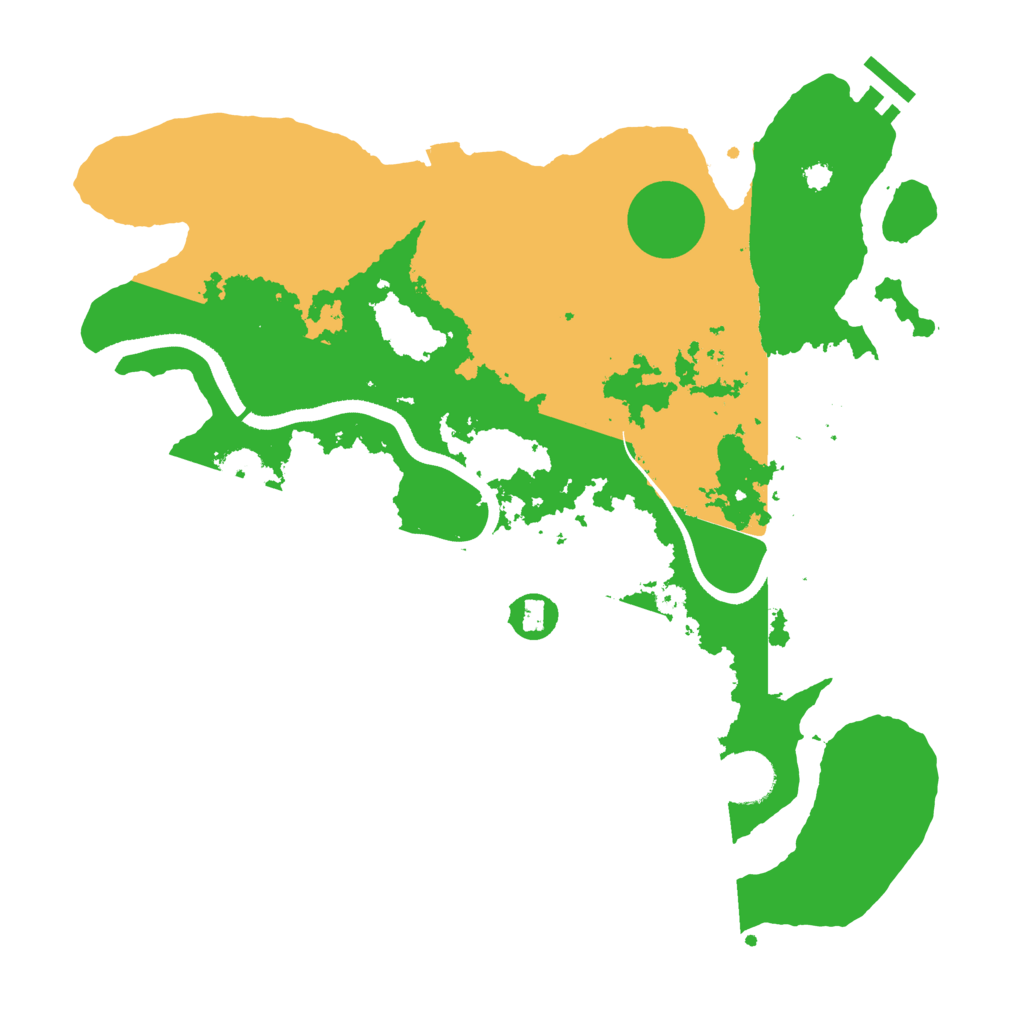Biome Rust Map: Procedural Map, Size: 3500, Seed: 112855630