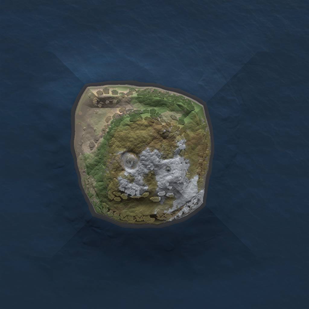 Rust Map: Procedural Map, Size: 1017, Seed: 1017, 3 Monuments