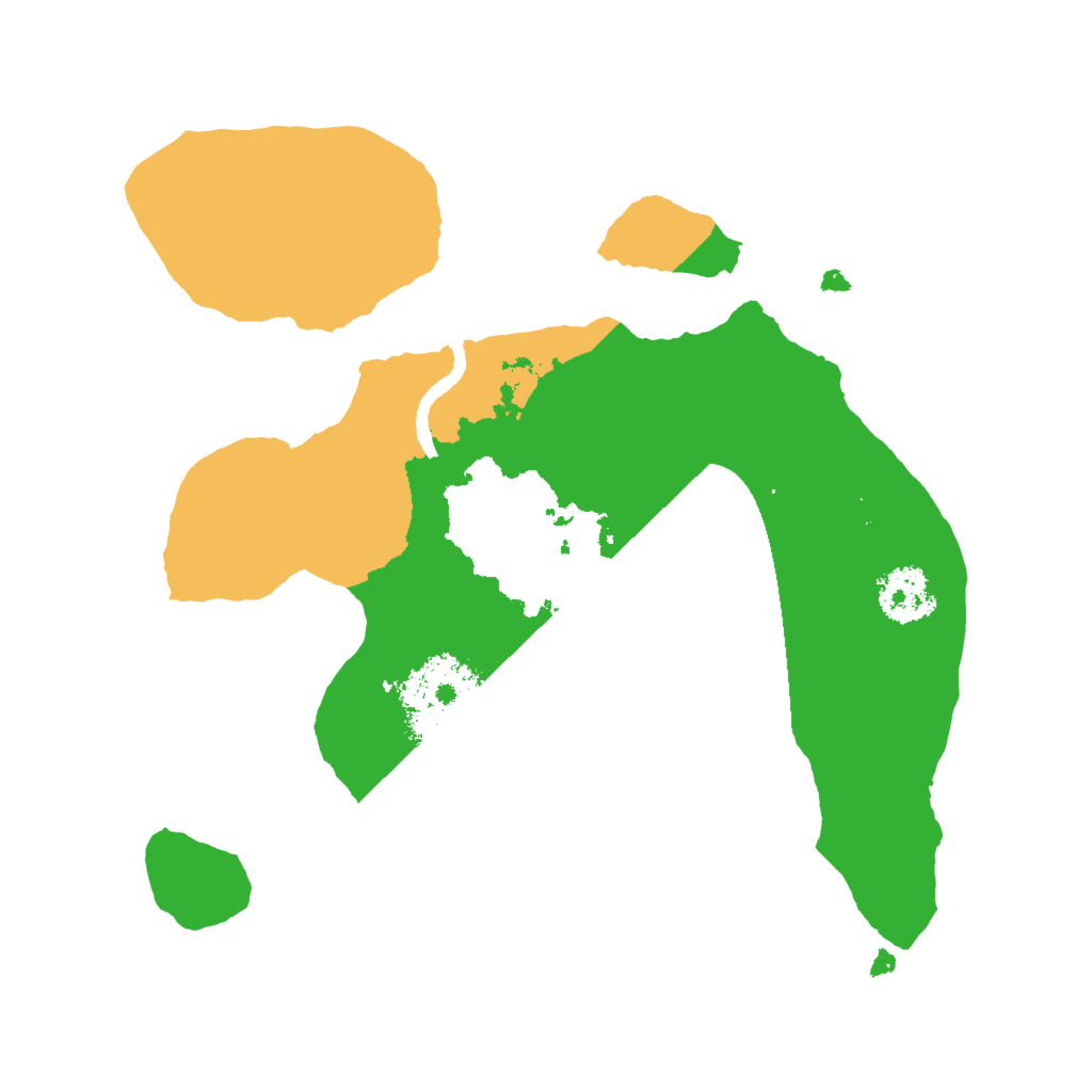 Biome Rust Map: Procedural Map, Size: 2000, Seed: 521037469