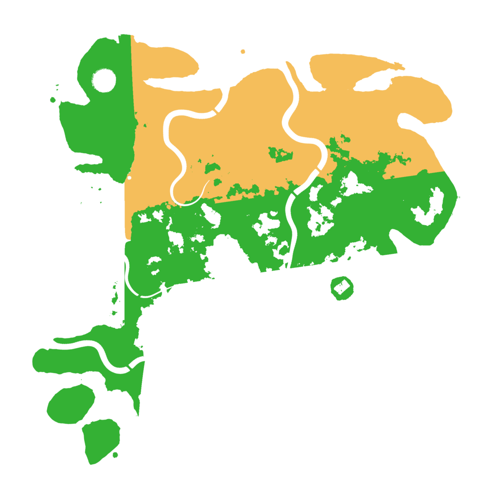 Biome Rust Map: Procedural Map, Size: 3700, Seed: 1841271583