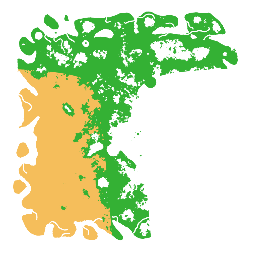 Biome Rust Map: Procedural Map, Size: 6000, Seed: 66284