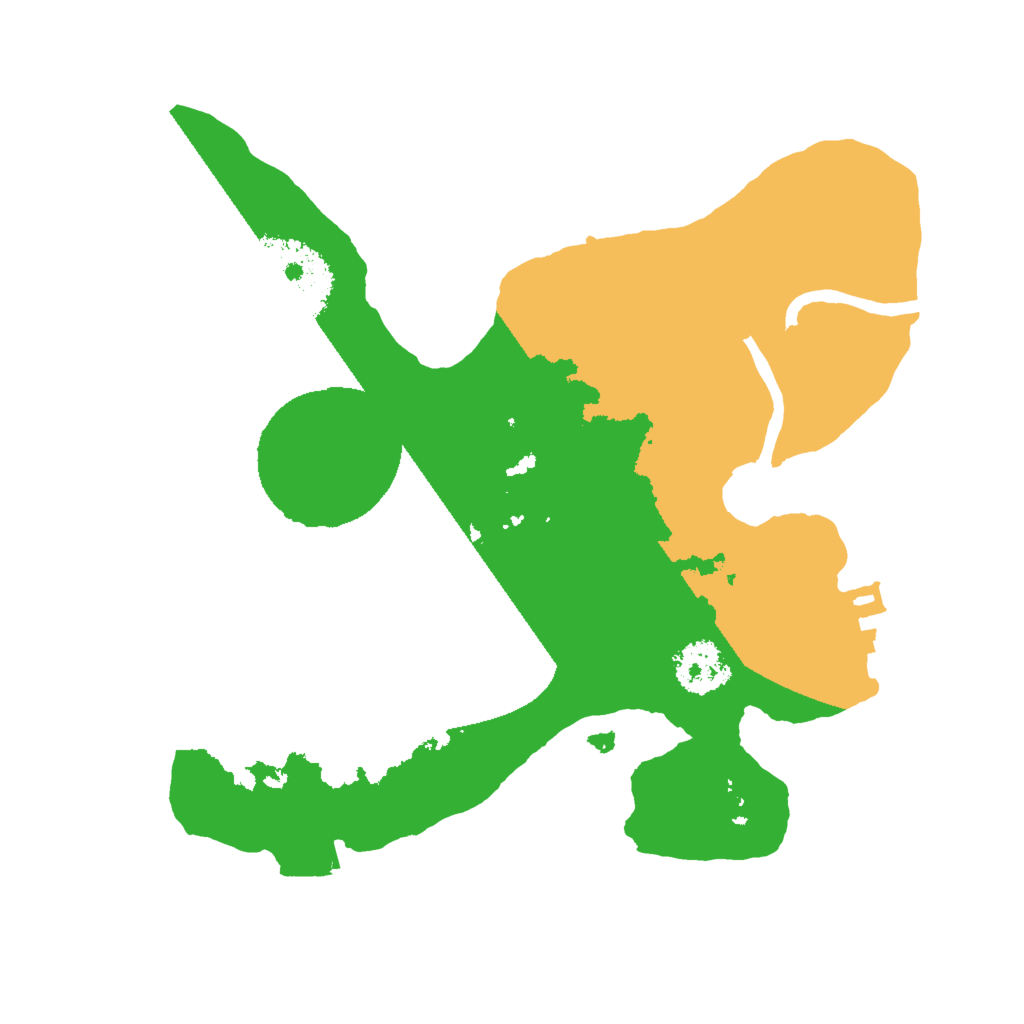 Biome Rust Map: Procedural Map, Size: 2000, Seed: 19686