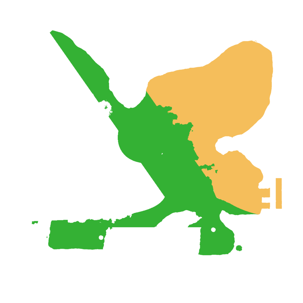 Biome Rust Map: Procedural Map, Size: 2000, Seed: 19686