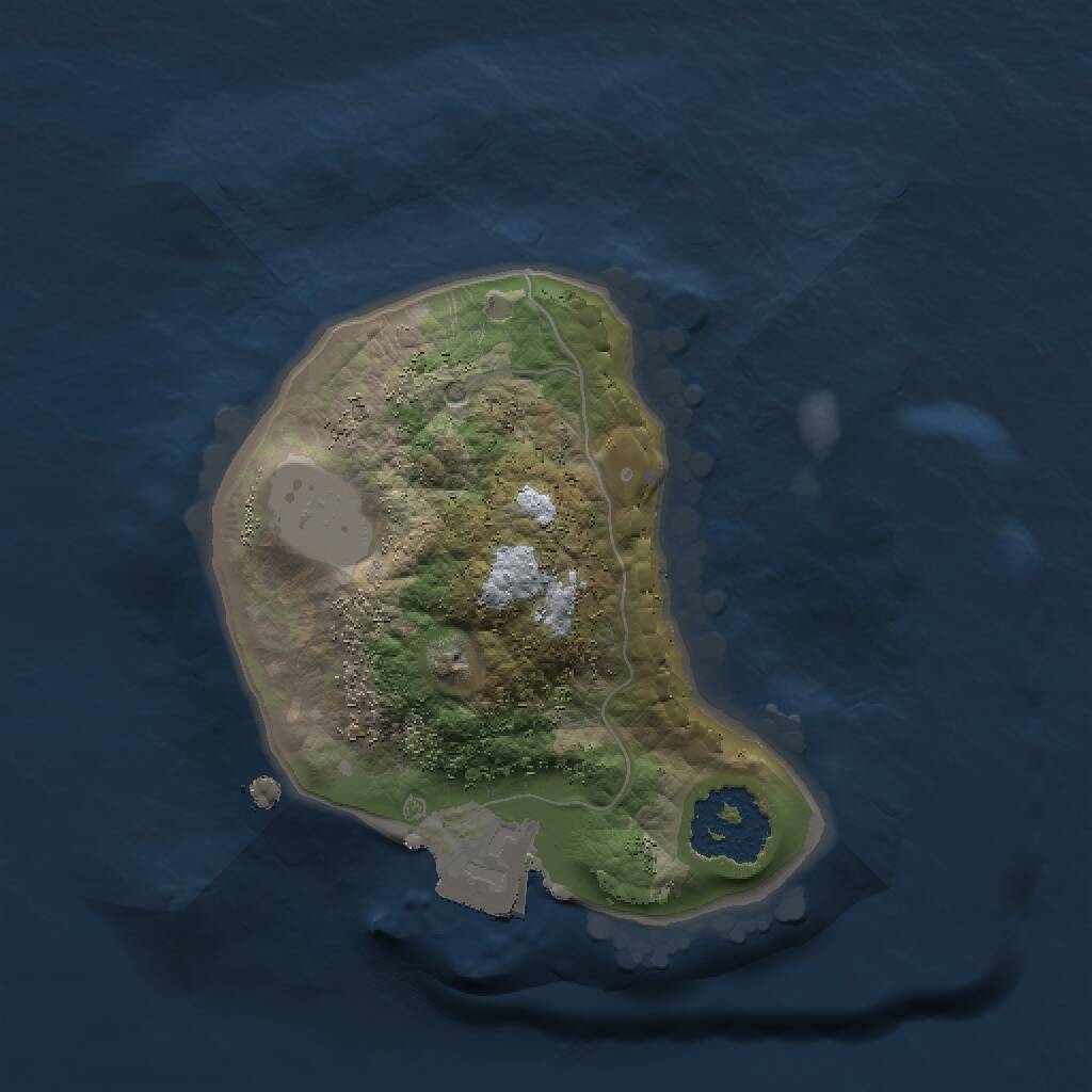 Rust Map: Procedural Map, Size: 1400, Seed: 2147483644, 1 Monuments