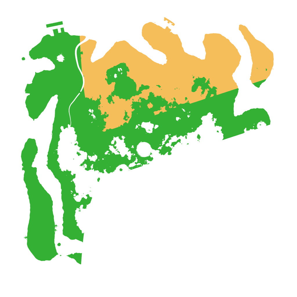 Biome Rust Map: Procedural Map, Size: 3600, Seed: 58595