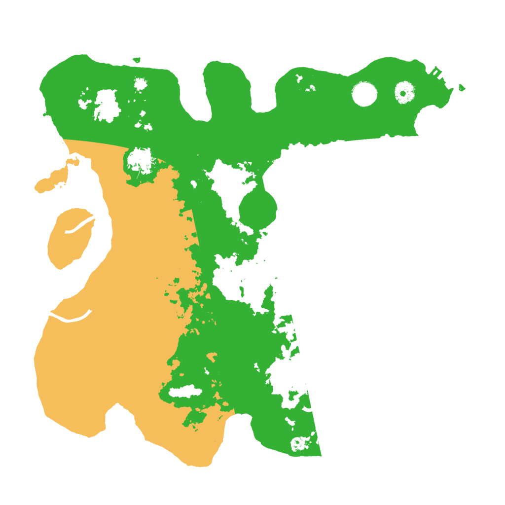 Biome Rust Map: Procedural Map, Size: 3600, Seed: 134151