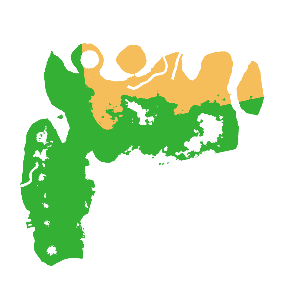 Biome Rust Map: Procedural Map, Size: 3000, Seed: 61528