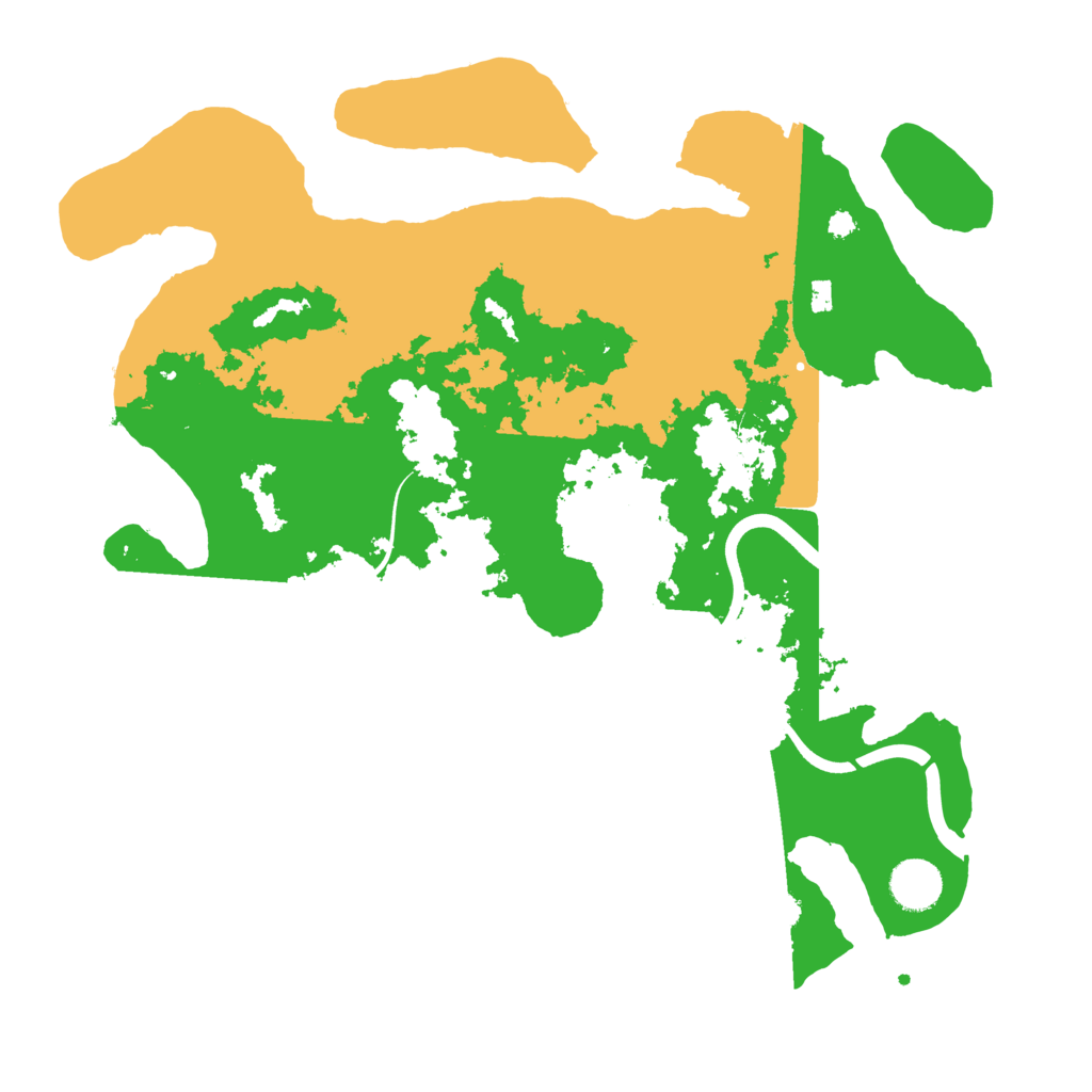 Biome Rust Map: Procedural Map, Size: 3700, Seed: 154438