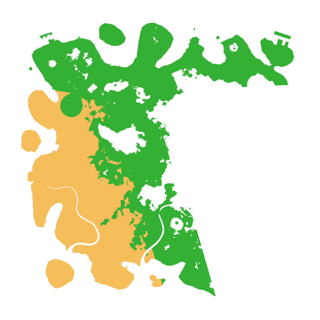 Biome Rust Map: Procedural Map, Size: 3800, Seed: 536565