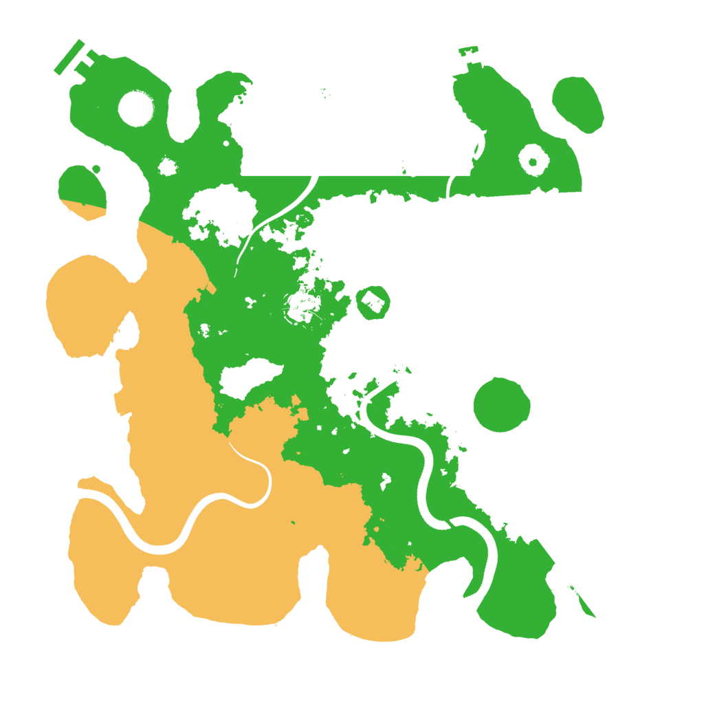 Biome Rust Map: Procedural Map, Size: 3500, Seed: 828343