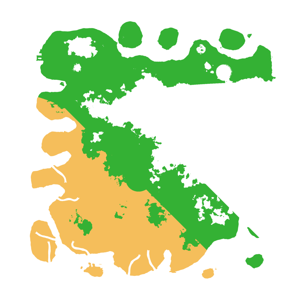 Biome Rust Map: Procedural Map, Size: 3500, Seed: 629117