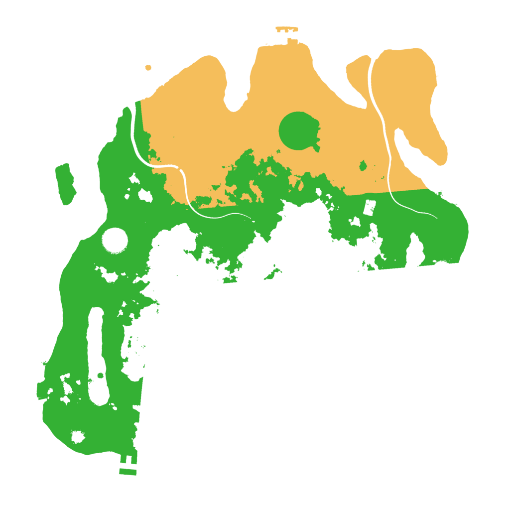 Biome Rust Map: Procedural Map, Size: 3500, Seed: 186952