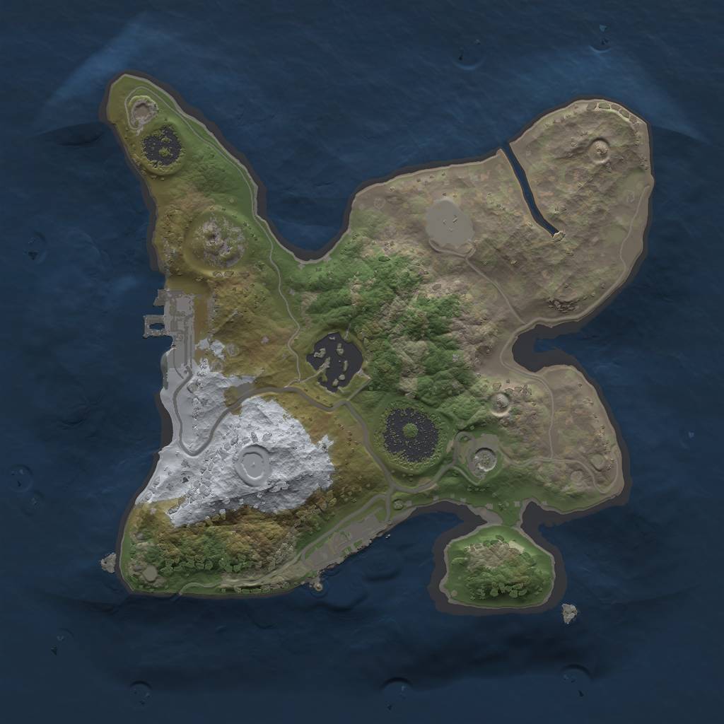 Rust Map: Procedural Map, Size: 2010, Seed: 19686, 7 Monuments