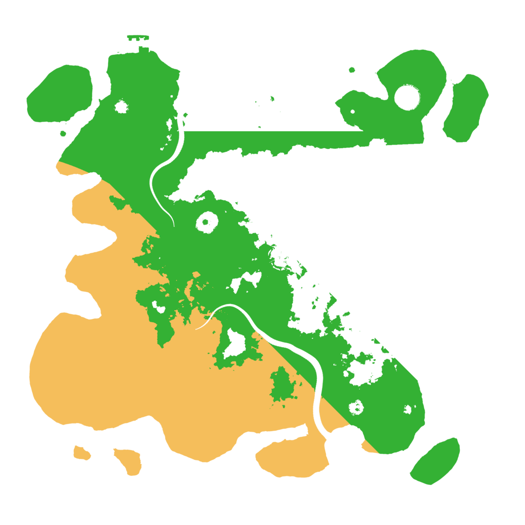 Biome Rust Map: Procedural Map, Size: 3680, Seed: 13484