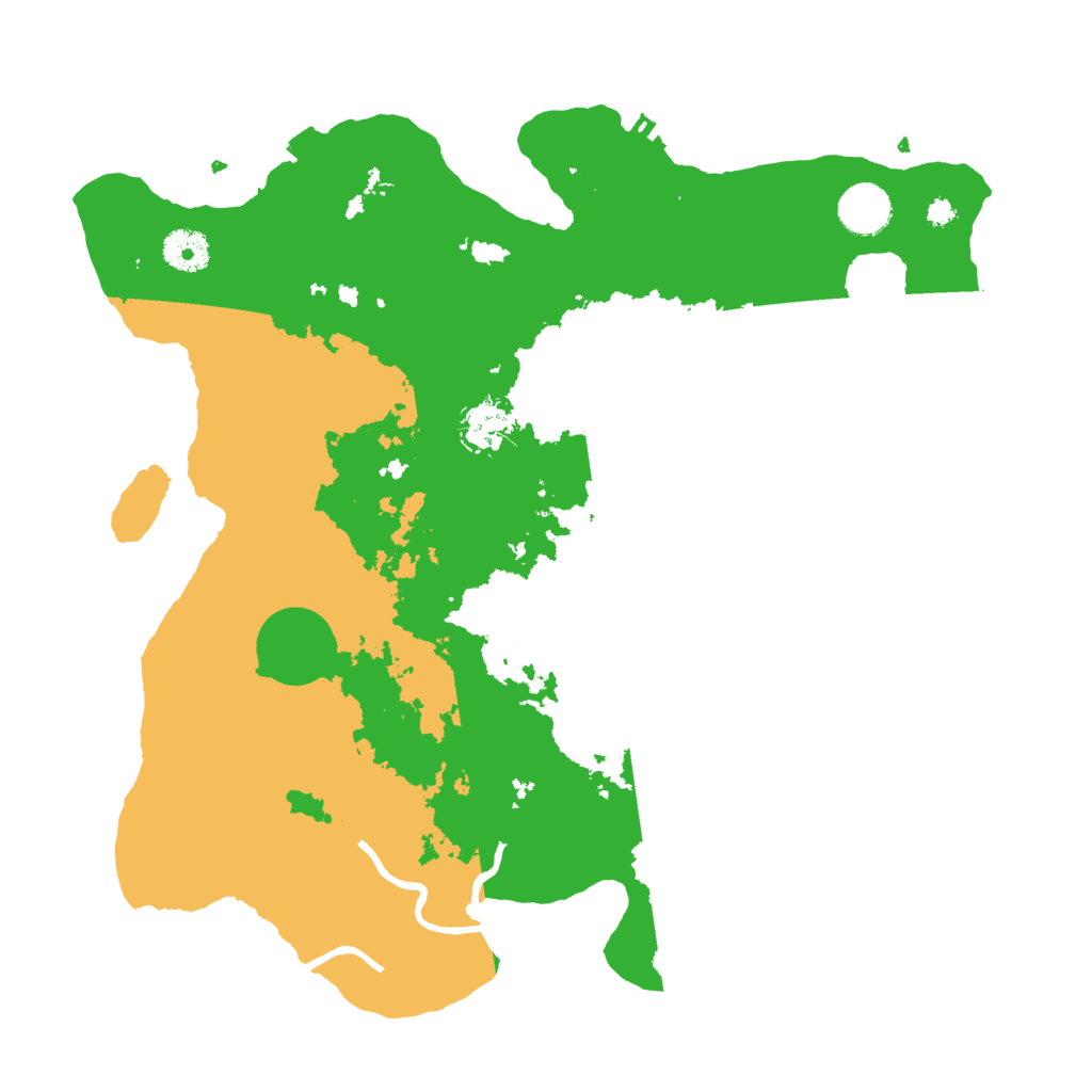 Biome Rust Map: Procedural Map, Size: 3680, Seed: 13489