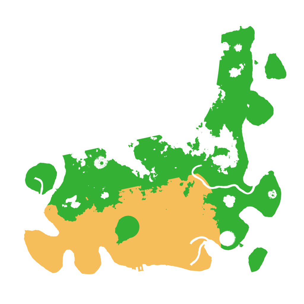 Biome Rust Map: Procedural Map, Size: 3600, Seed: 4027491