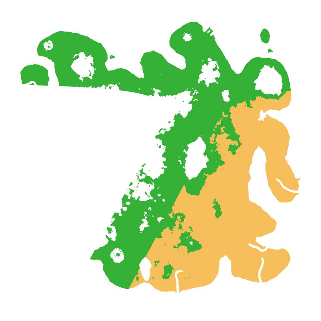 Biome Rust Map: Procedural Map, Size: 3500, Seed: 694840