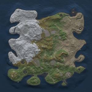 Thumbnail Rust Map: Procedural Map, Size: 3700, Seed: 12, 16 Monuments