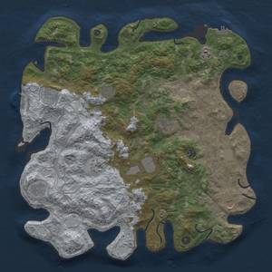 Thumbnail Rust Map: Procedural Map, Size: 4500, Seed: 341503894, 18 Monuments