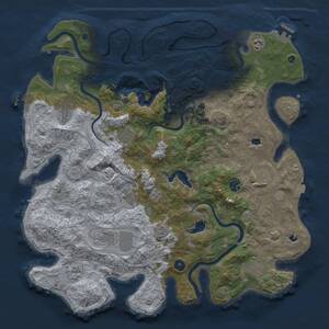 Thumbnail Rust Map: Procedural Map, Size: 4500, Seed: 341503894, 17 Monuments