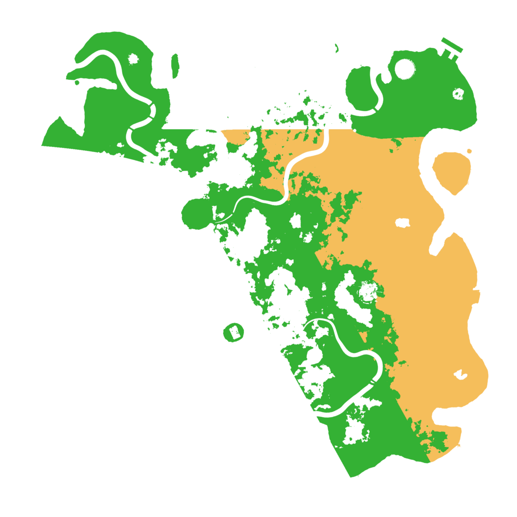Biome Rust Map: Procedural Map, Size: 4500, Seed: 341503894