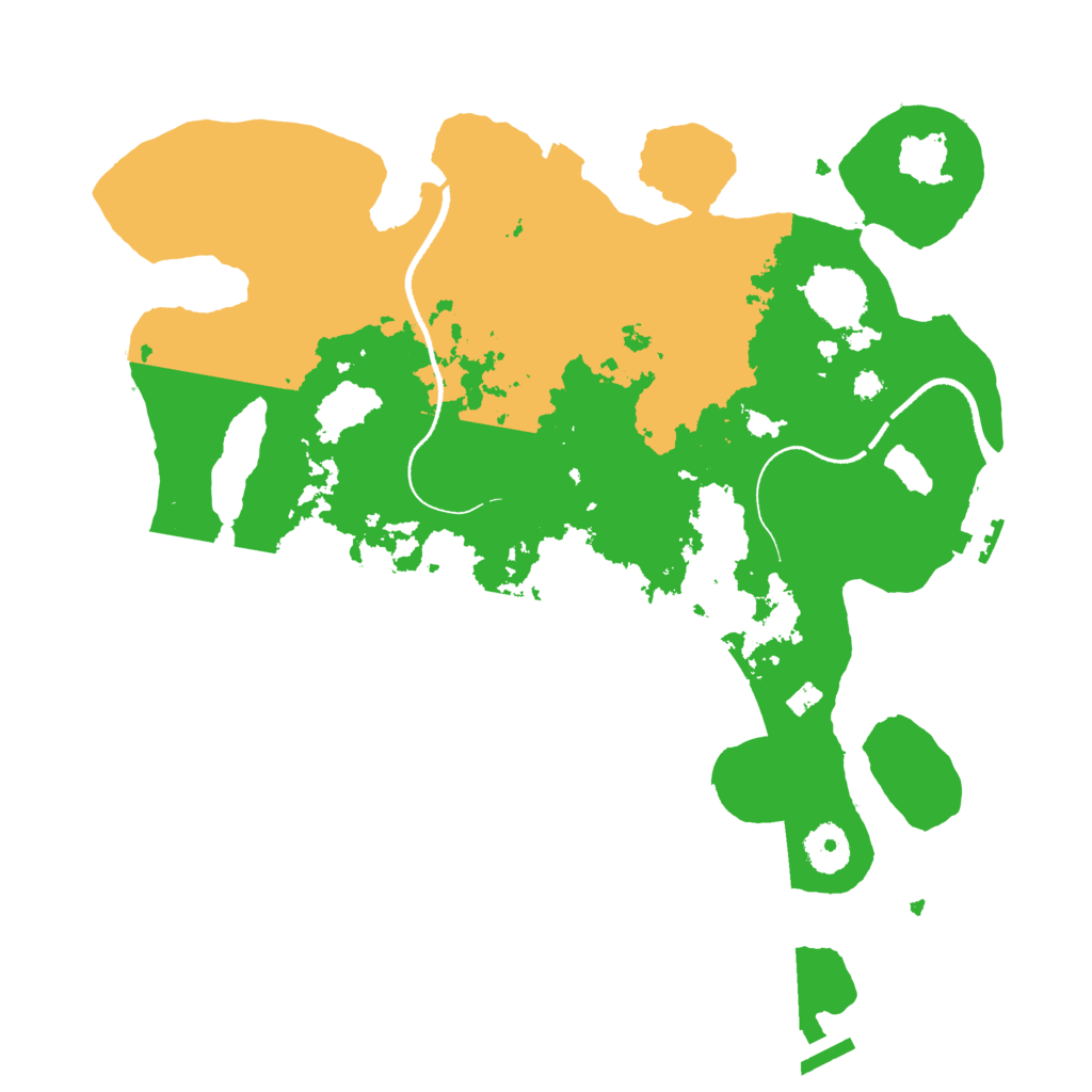 Biome Rust Map: Procedural Map, Size: 3500, Seed: 887281183