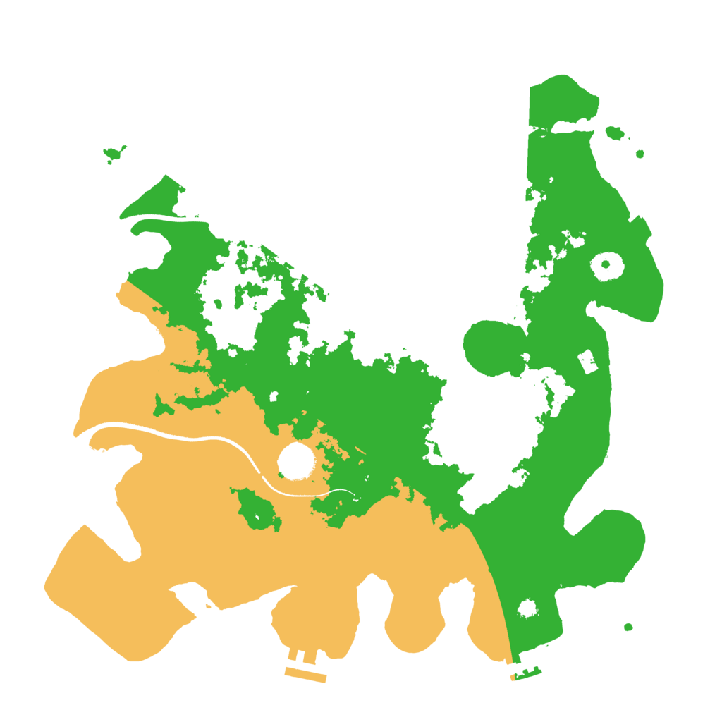 Biome Rust Map: Procedural Map, Size: 3500, Seed: 1674789