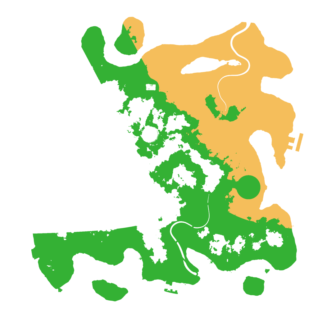 Biome Rust Map: Procedural Map, Size: 3500, Seed: 506859060