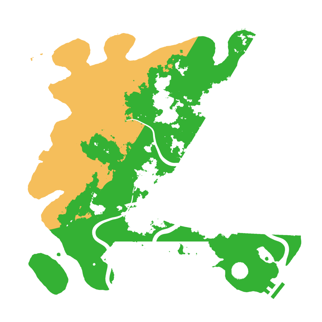 Biome Rust Map: Procedural Map, Size: 3500, Seed: 558067013