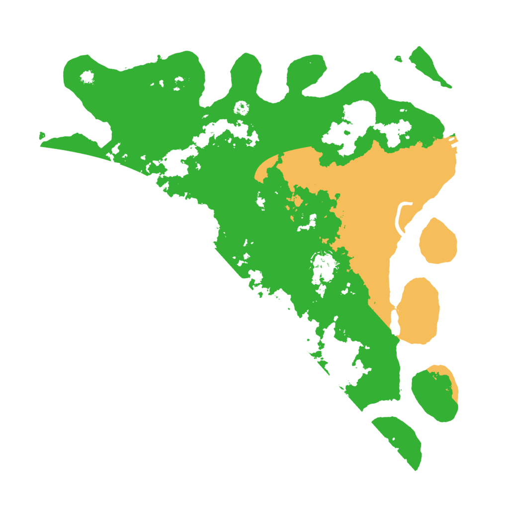 Biome Rust Map: Procedural Map, Size: 3500, Seed: 58395881