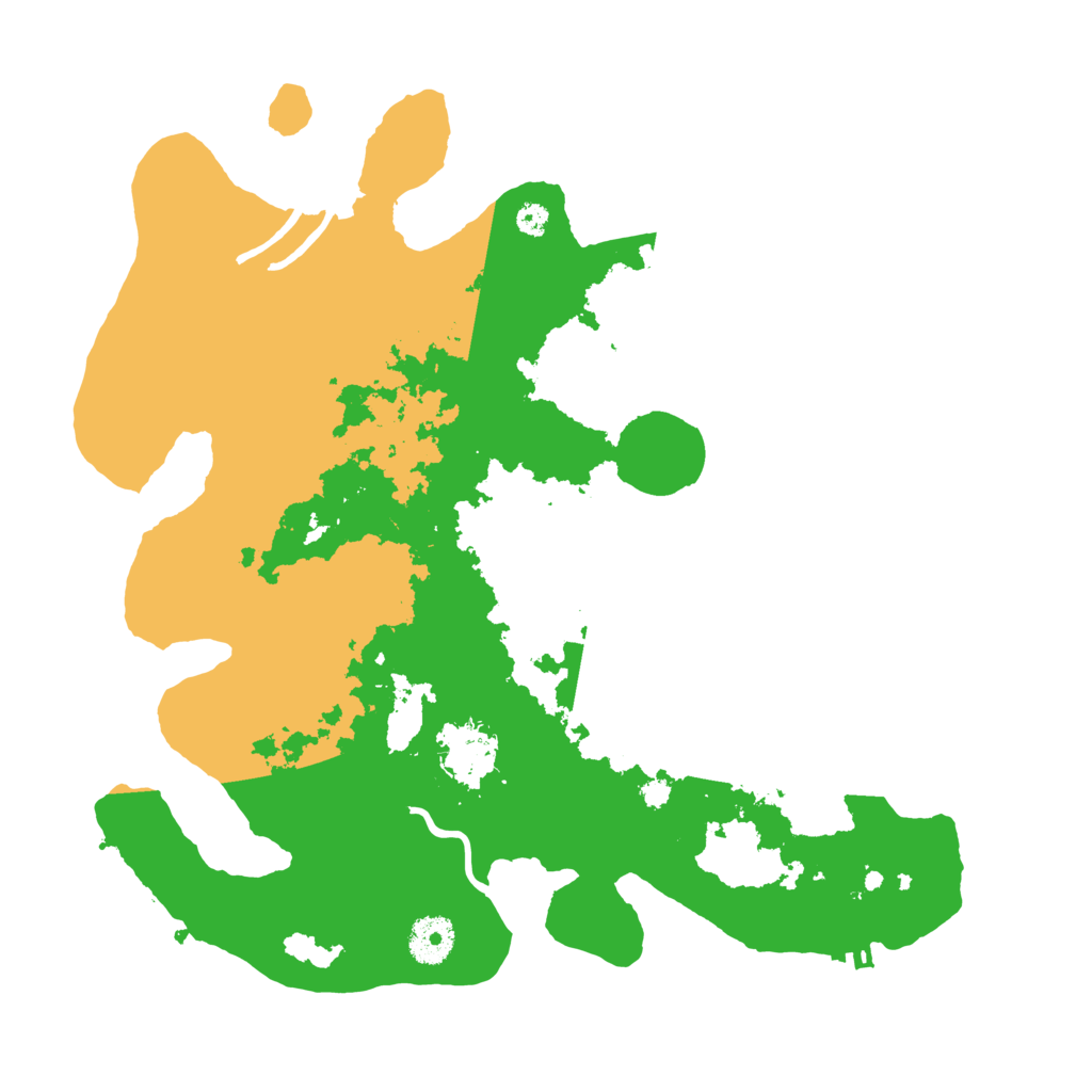 Biome Rust Map: Procedural Map, Size: 3500, Seed: 9591