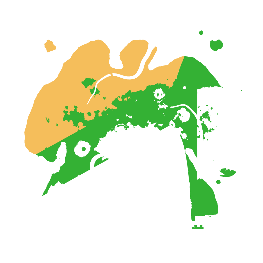 Biome Rust Map: Procedural Map, Size: 2500, Seed: 73127131