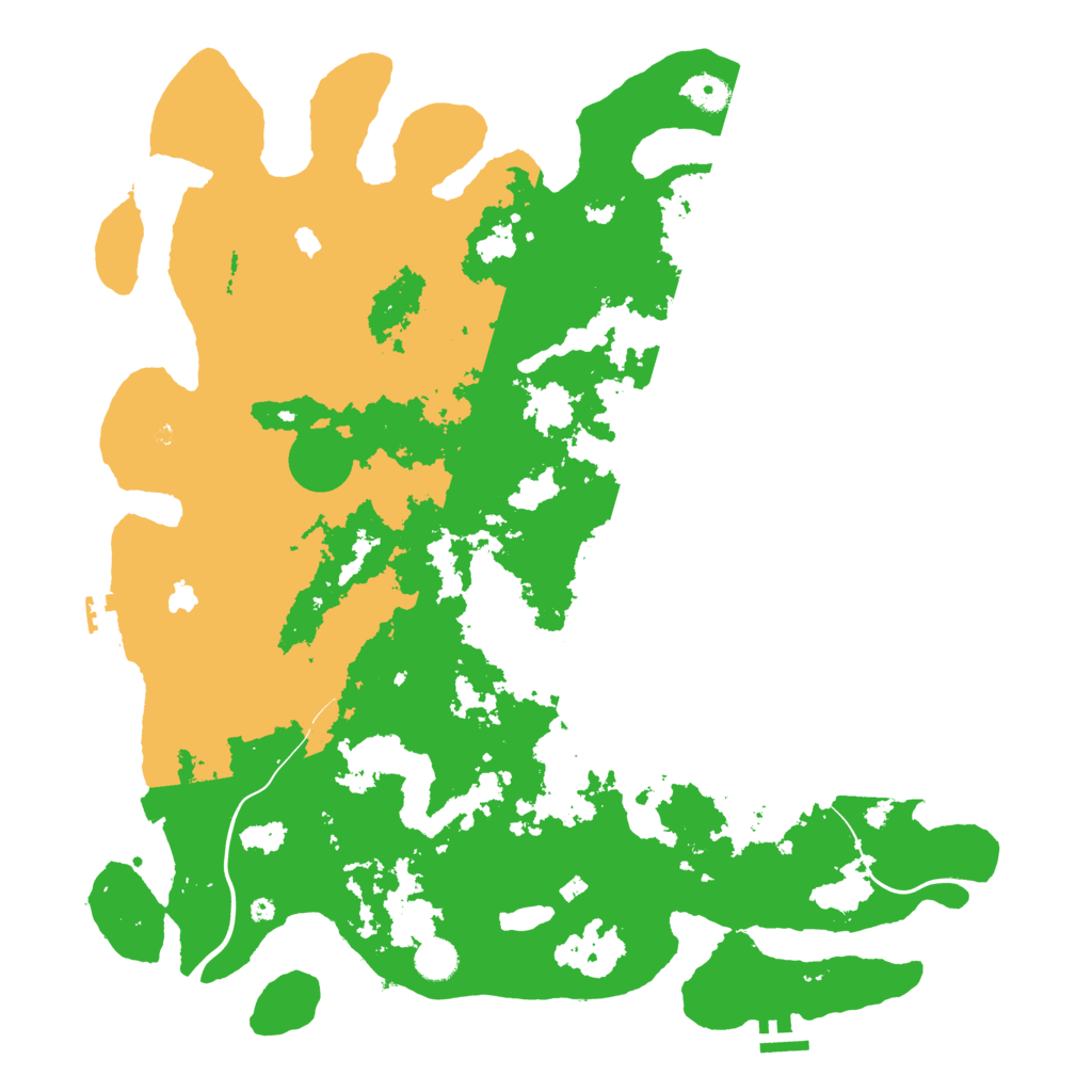 Biome Rust Map: Procedural Map, Size: 4500, Seed: 101687