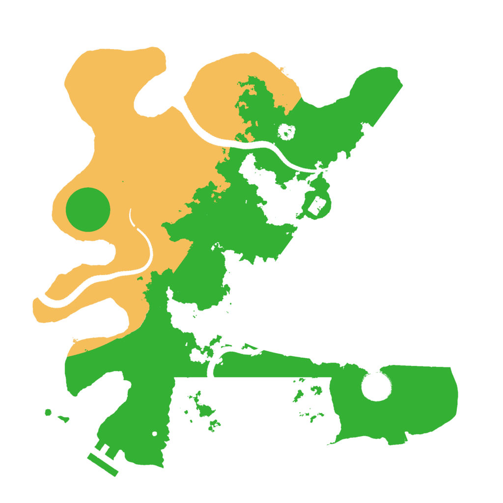 Biome Rust Map: Procedural Map, Size: 3000, Seed: 49916095
