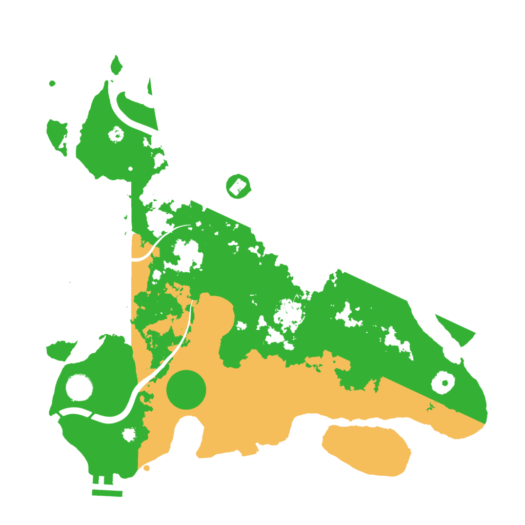 Biome Rust Map: Procedural Map, Size: 3500, Seed: 174097925