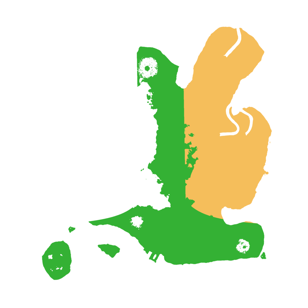 Biome Rust Map: Procedural Map, Size: 2400, Seed: 654945237