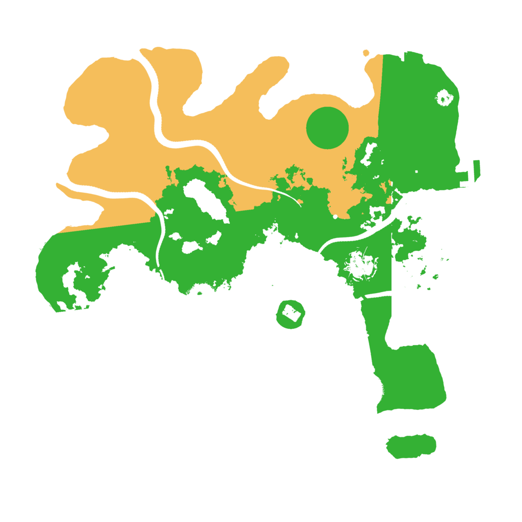 Biome Rust Map: Procedural Map, Size: 3250, Seed: 2000824002