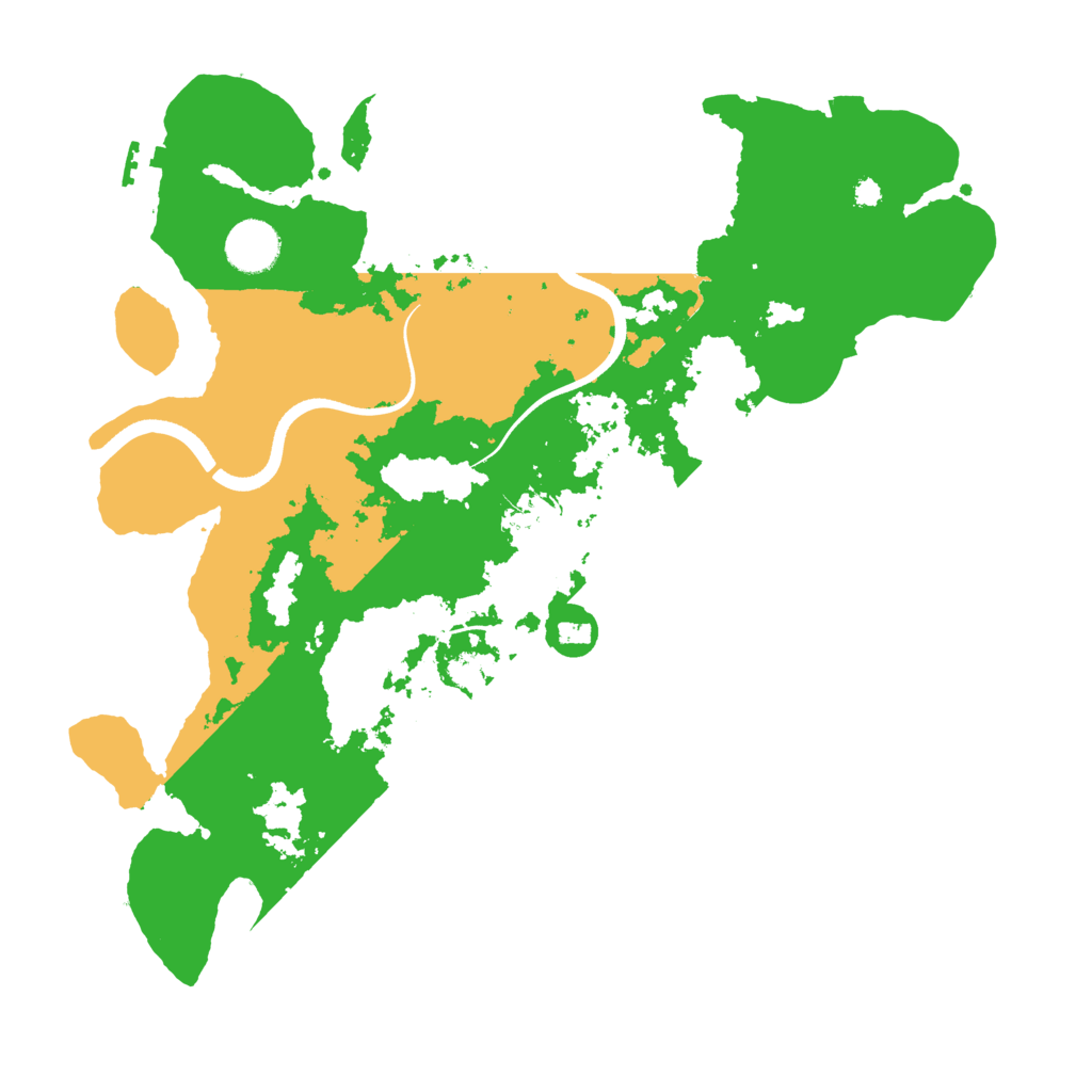 Biome Rust Map: Procedural Map, Size: 3600, Seed: 11803