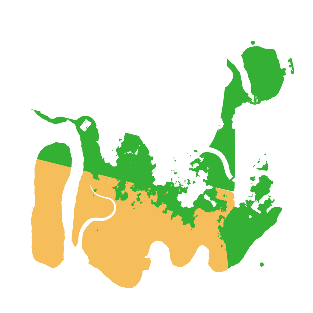 Biome Rust Map: Procedural Map, Size: 3000, Seed: 383797545