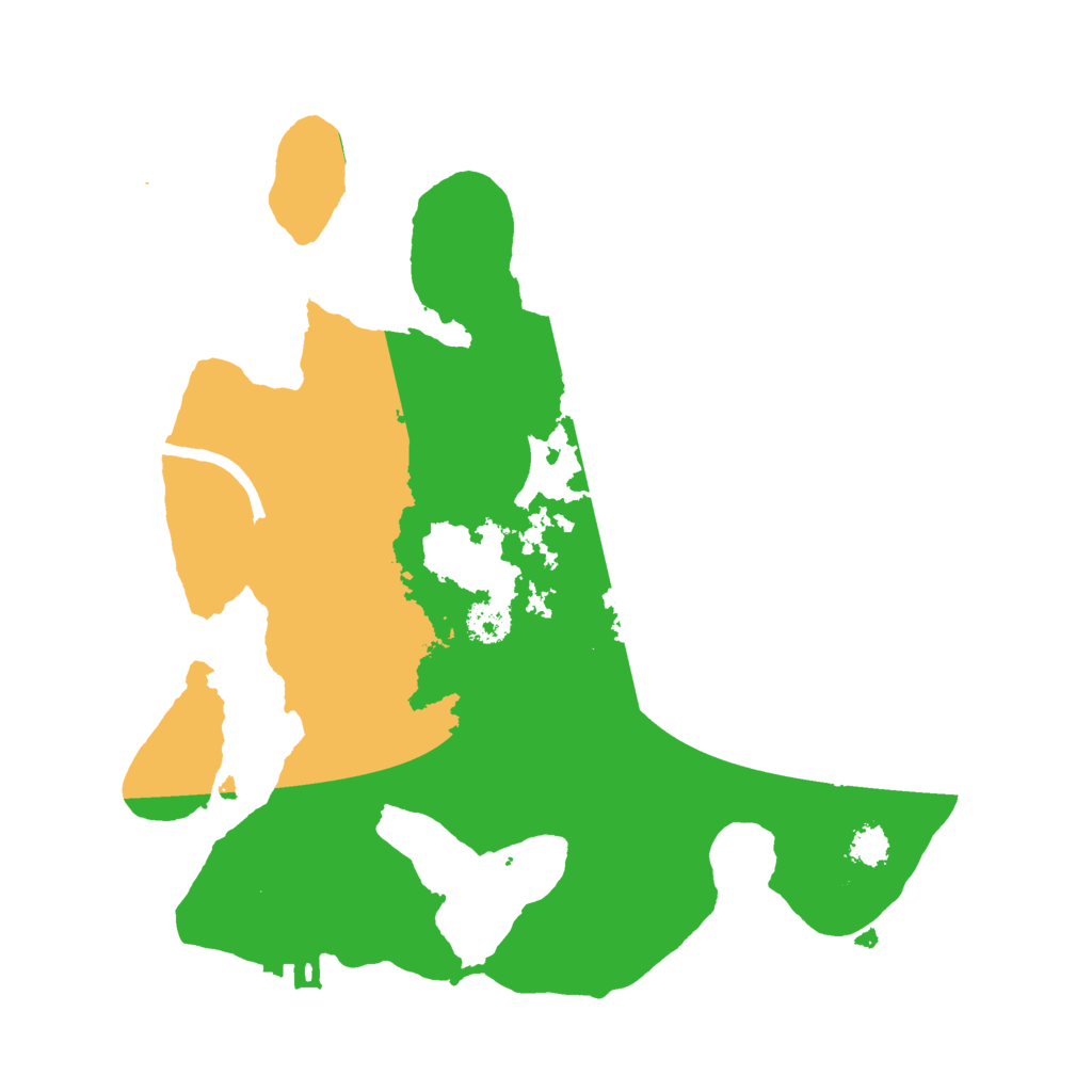 Biome Rust Map: Procedural Map, Size: 2500, Seed: 929660497