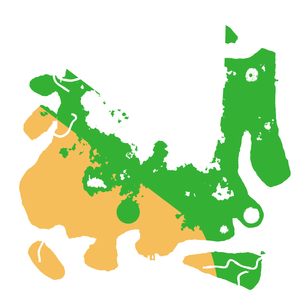 Biome Rust Map: Procedural Map, Size: 3500, Seed: 365024877