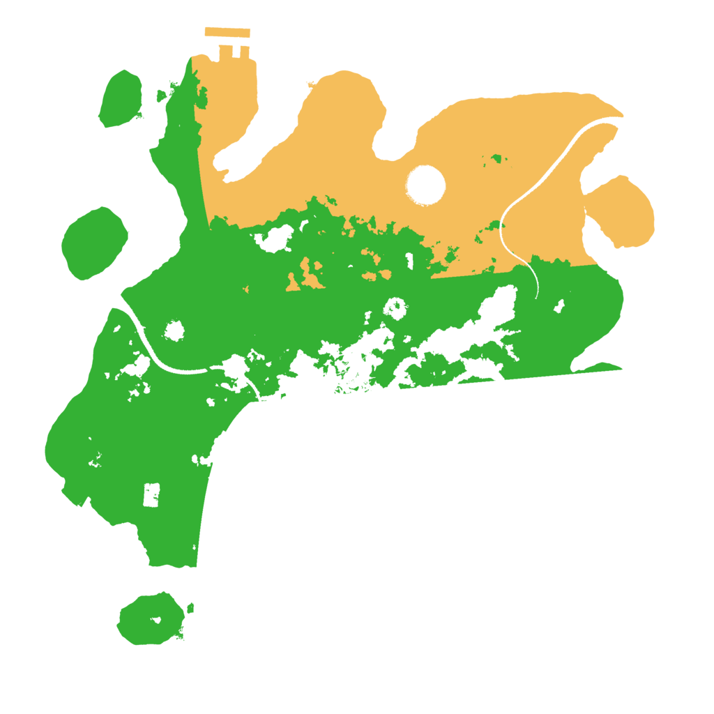 Biome Rust Map: Procedural Map, Size: 3200, Seed: 684425582