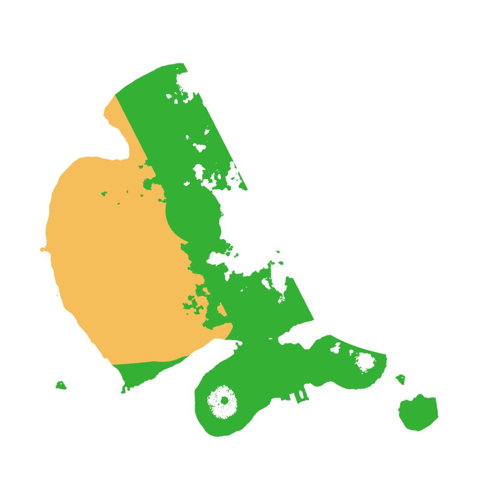 Biome Rust Map: Procedural Map, Size: 2500, Seed: 891841873