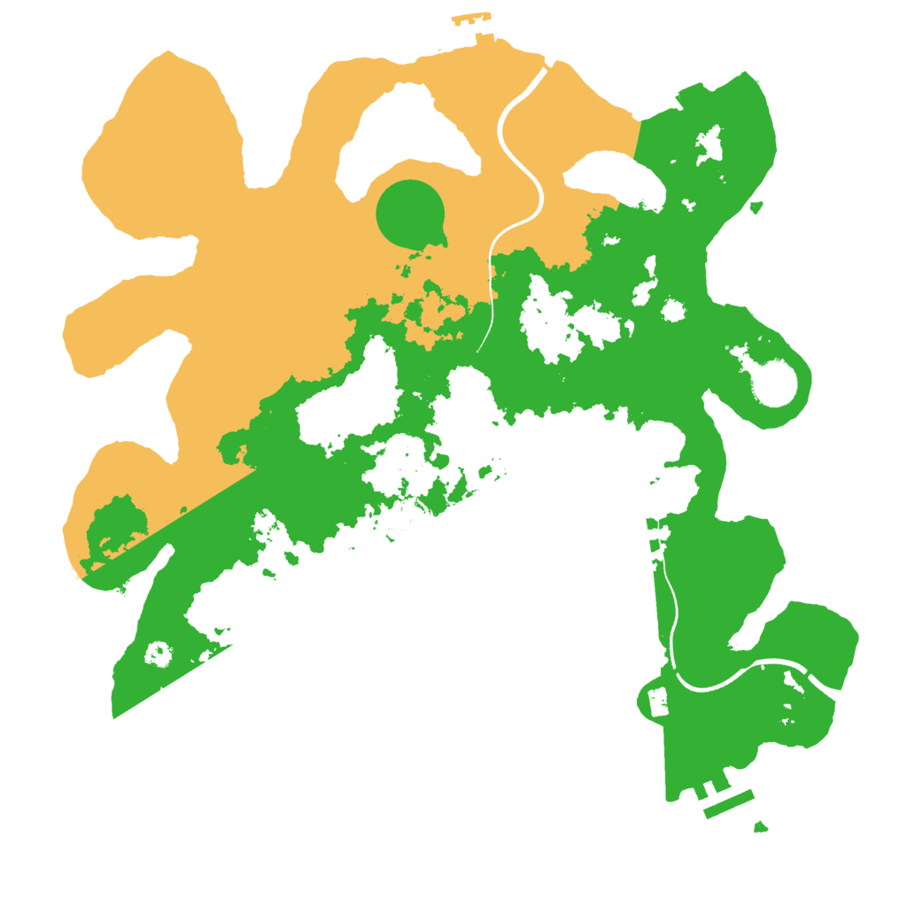 Biome Rust Map: Procedural Map, Size: 3500, Seed: 510122560