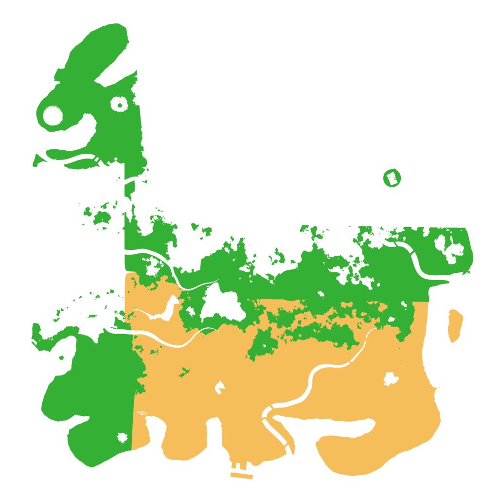 Biome Rust Map: Procedural Map, Size: 4500, Seed: 1984264783