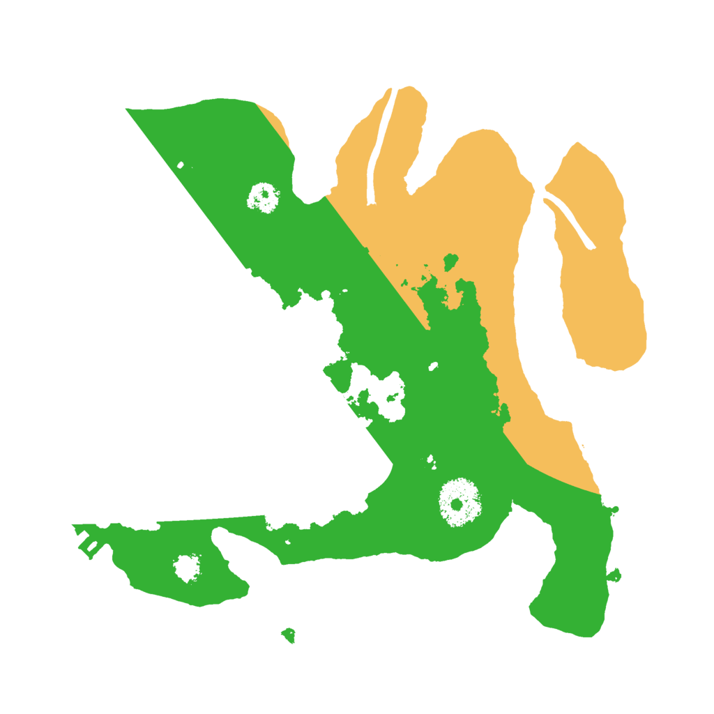 Biome Rust Map: Procedural Map, Size: 2400, Seed: 3430111