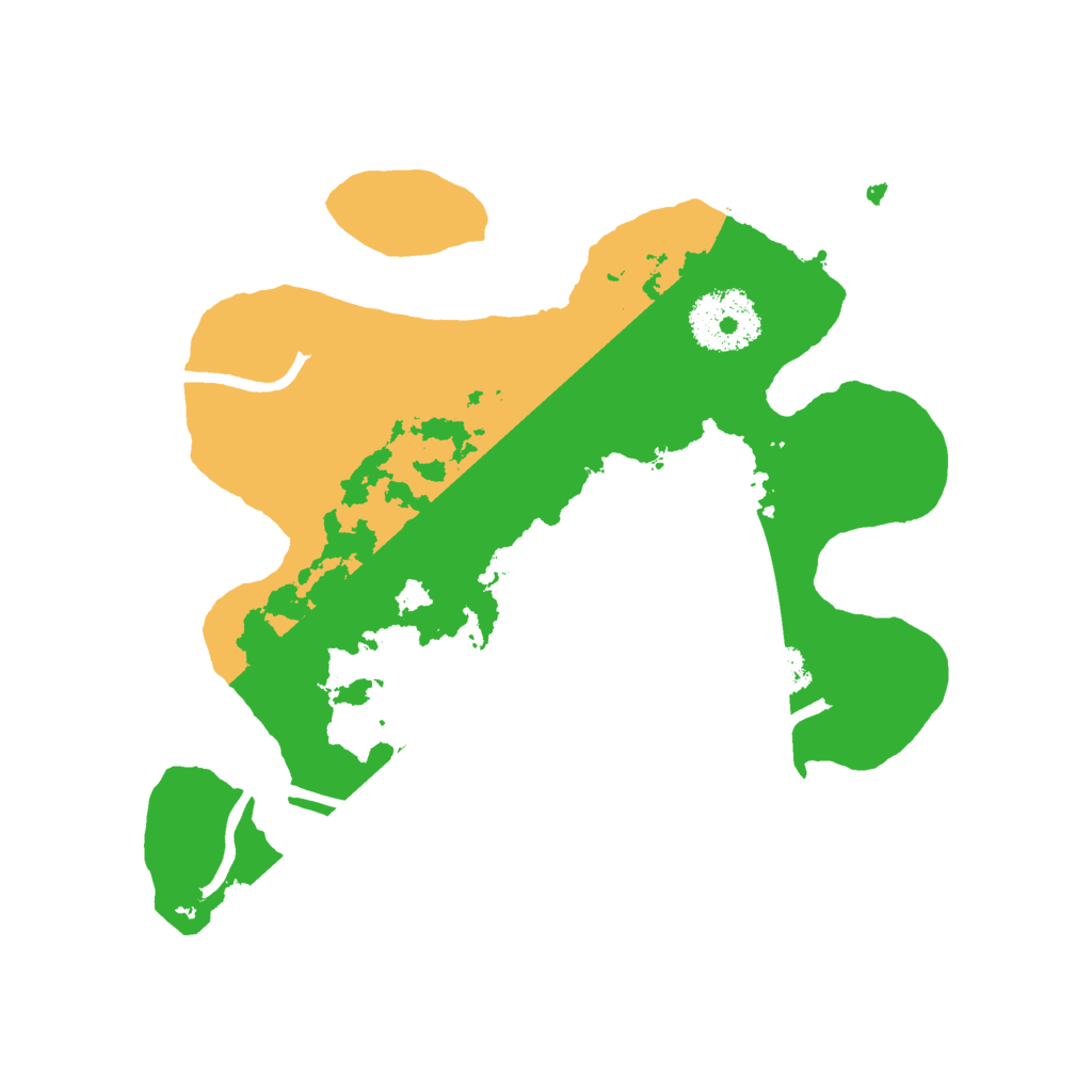 Biome Rust Map: Procedural Map, Size: 2500, Seed: 23874573